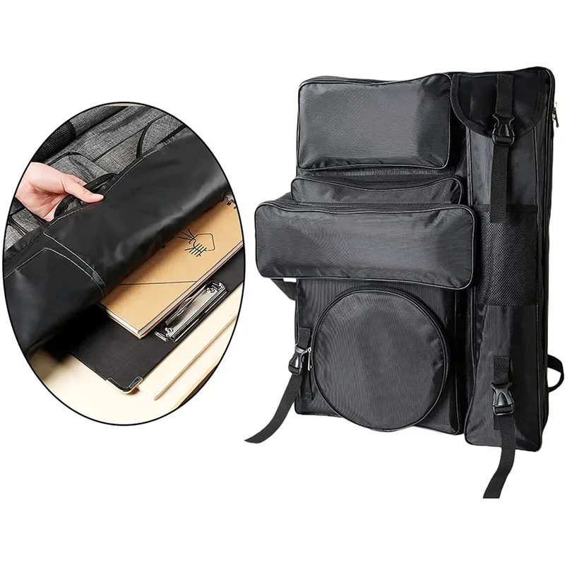 Art Portfolio Bag Case Backpack Drawing Board Shoulder Bag With