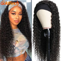 30 Inch Headband Wig Human Hair Kinky Curly Wig Remy Malaysian Cheap Curly Headband Wig Headbands For Women Designer Headband