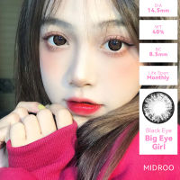 คอนแทคเลนส์สีดำคอนเเทคเลนส์สายตาขนาดมินิ Big Eye Black ?14.5mm 1คู่