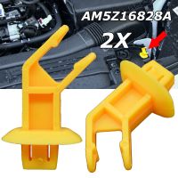 2x Car Bonnet Hood Support Prop Rod Stay Clips AM5Z16828A For Ford Focus Escape Kuga C-Max 2011 - 2019 Fastener Retainer Holder Lift Supports