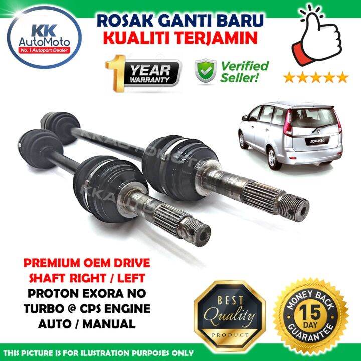 Proton Exora No Turbo CPS 1.6 Engine Premium OEM Drive Shaft Auto AT