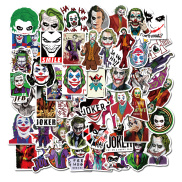 50Pcs Cartoon Joker Sticker Waterproof Sticker Skateboarding Snowboard