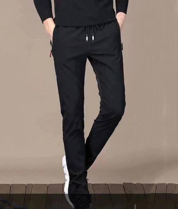 Oversep Mens Slim Plain Pants Korean Fashion Trend Pants For Men ...