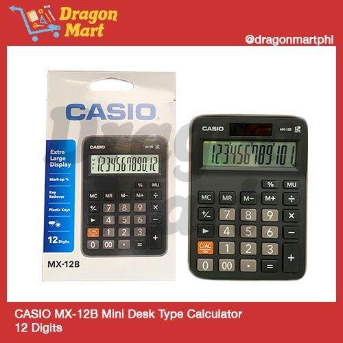 Immediate Delivery CASIO MX-12B Mini Desk Type Calculator | Lazada PH