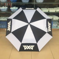 Titleist FootJoy J.LINDEBERG 2021 New Golf Umbrella Double-layer Windproof Golf Umbrella Golf Windproof Umbrella Automatic Sunshade Umbrella