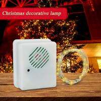 Xmas Tree ตกแต่งเพลงลำโพง Sound Sensor โคมไฟตกแต่งแบบพกพา Creative String Light Voice-Activated Props 9.8ft