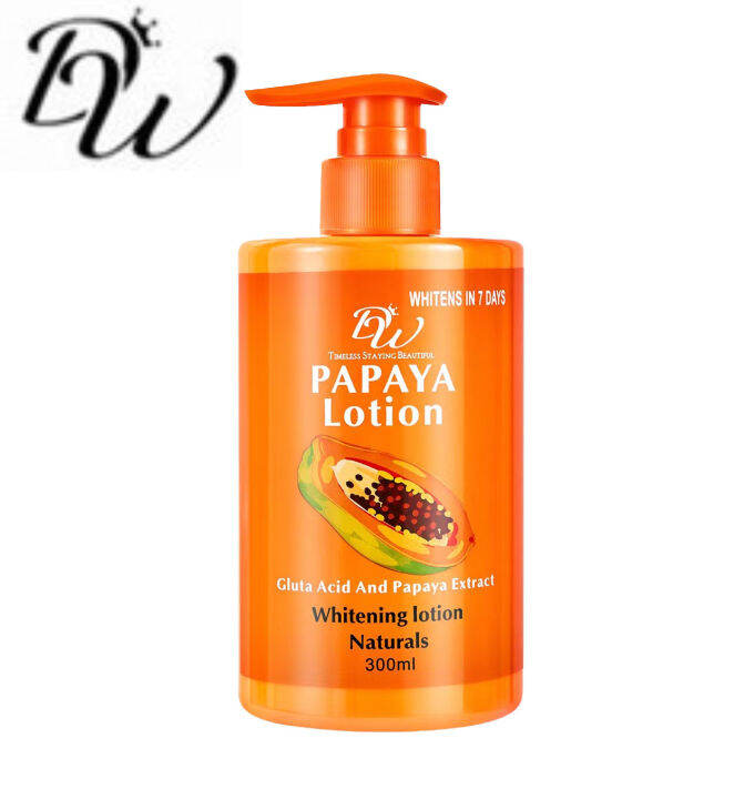 DW Whitens In 7 Days Papaya Lotion Gluta Acid And Papaya Extract