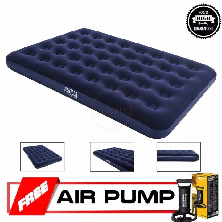 YATENG BESTWAY INFLATABLE AIR BED (double person)W/free air pump 67002 Lazada PH