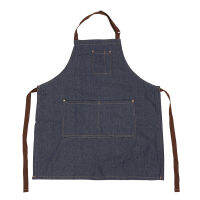 1pcs Practical 71x65cm Blue Denim Simple Aprons Uniform Uni Jeans Aprons Mens Ladys Kitchen Cooking Gifts