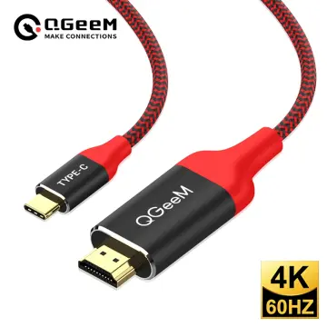 QGeeM USB C to HDMI 4K 60Hz Cable USB Type C to HDMI Adapter USB-C HDMI  Thunderbolt 3 Converter for MacBook Huawei Samsung S10