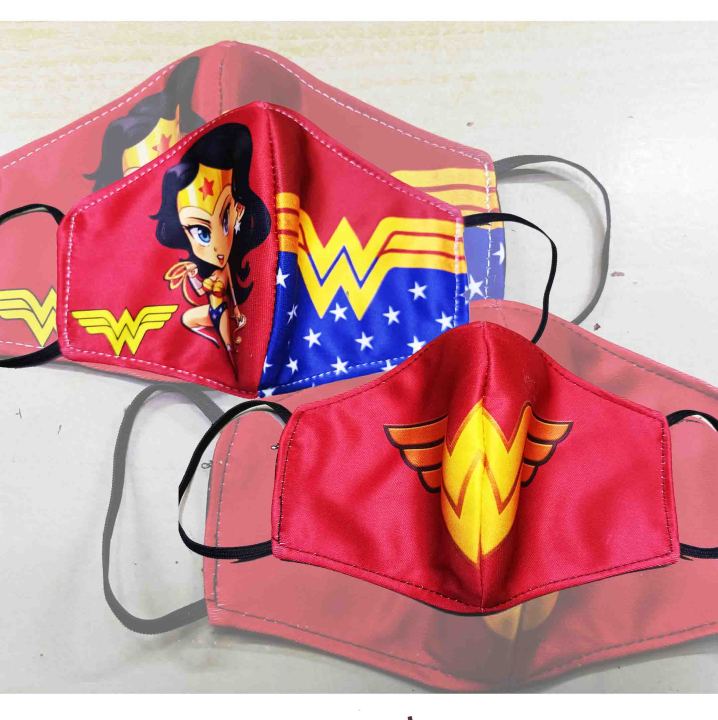 Wonder Woman Spider Gwen Super Girl - 2 Ply Washable KIDS Face Mask ...