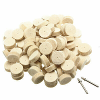 50Pcs 13mm 25mm 30mm Wool Felt Polishing Buffing Wheel Grinding Polishing Pad+2Pcs 3.2mm Shanks for Rotary Tool Accessories