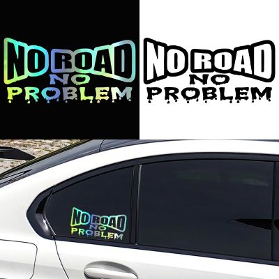 【CC】   NO PROBLEM PET Car Sticker Van Truck Road Decal Interesting
