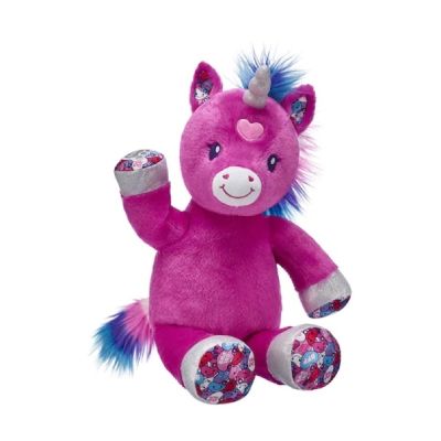 ตุ๊กตาบิ้วอะแบร์ ยูนิคอน สีชมพู Unicorn VDay ⭐️Build-A-Bear⭐️ สินค้ามือสองนำเข้าจากอเมริกา🇺🇸