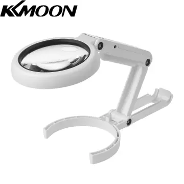 Magnifying Glass with Light and Stand, Hands Free Handheld 6X