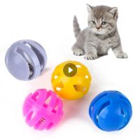 2023 NEW 1Pcs Cat Bell Ball Toys Plastic Hollow Out Interactive Cat Bell Toy Cat Toy Cat toy Ball Pet Supplies Cat Favors Random