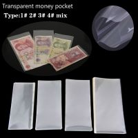 【CC】 pcs Money Storage Banknotes Transparent Sleeves Collection 4 Types