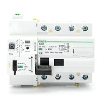 คุณภาพดี Matismart MT51RS แบบ Recloser อัตโนมัติแบบ3P + N RCCB RCD ชนิดหนึ่ง63A 40A 30mA 300mA 100mA