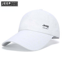 JEEP SPIRIT 1941 ESTD หมวกผู้ชายระบายอากาศได้ดี,หมวกตาข่ายแห้งเร็วหมวกเบสบอลหมวกใส่ได้ทั้งชายและหญิงสีดำ82915