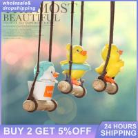 Swing Duck Pendant Car Interior Decoration Lovely Car Pendant Car Ornaments Goods Gift Rearview Mirror Pendant Birthday Gift