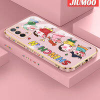 เคส JIUMOO สำหรับ OPPO A74 5G A54 5G ลาย Crayon Shin-Chan ใหม่กรอบสี่เหลี่ยมเคลือบพื้นผิวเคสซิลิกาเจลกันกระแทกรวมทุกอย่างฝาครอบป้องกันเลนส์กล้องถ่ายรูป