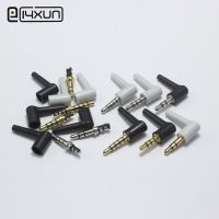 【YF】 10pcs 3.5mm 3 4 5 Pole Mono Stereo Headset Jack Plug 3.5 Right Angle audio plugs Headphone Cable Connector Repair Parts