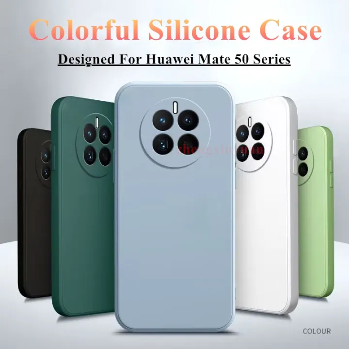 เคสสำหรับ-huawei-mate-50-pro-เคสซิลิโคนเหลวใส่สบาย-mate50pro-เคส-tpu-นุ่มกันกระแทกสำหรับ-mate50-mate-50pro-กรอบด้านหลังแบบแฟชั่นลำลองธุรกิจ