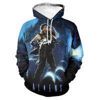 Movies Alien 3D Print Men Women Hoodies Streetwear Hip-hop Boys Girls Fashion Sweatshirt Clothes Male Female Oversize Jackets