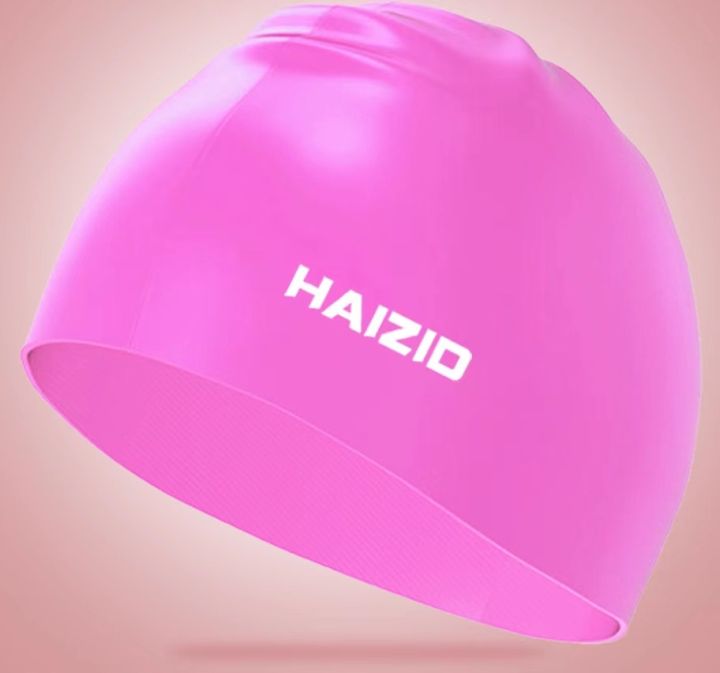 หมวกว่ายน้ำผู้ใหญ่-หมวกว่ายน้ำซิลิโคนผู้ใหญ่-haizid-cap