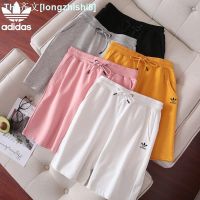 ▪♀▦ Adidas [100 Cotton] Clover Official Authentic Cotton Sports Shorts Couples Summer Loose Casual Five-Point Pants