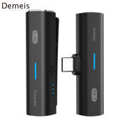 Demeis Micro Cài Áo Không Dây 2.4G Mic Mini Ghi Hình Âm Thanh Nhỏ Gọn Giảm