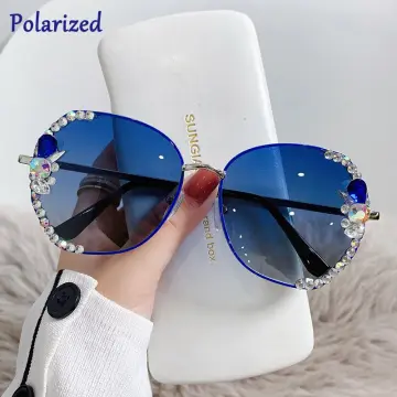 46340 Luxury Brand Sunglasses Pearl Decoration Women Fashion Shades Uv400  Lady's Vintage Glasses