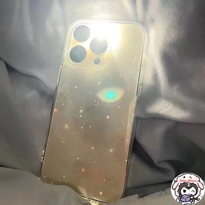 ganzha3965-สําหรับ-for-iphone-14-pro-max-เคสโทรศัพท์มือถือแบบนิ่ม-tpu-ใส-กันกระแทก-แต่งกลิตเตอร์-สําหรับ-iphone-13-12-14-pro-max-xs-xr-7-8-plus