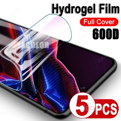 ▬ 5pcs Full Cover Hydrogel Film For Xiaomi Poco X5 Pro X4 X3 Pro 5G GT NFC C40 X 5 4GT 3 5Pro Water Gel Screen Protector Not Glass