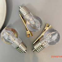 ZONGPAN ปิ่นปักผมหลอดไฟเรืองแสงสร้างสรรค์สำหรับบาร์เต้นรำไฟ LED กิ๊บติดผมหน้าม้าเครื่องประดับแฟชั่นสำหรับผู้หญิงของขวัญที่หนีบผมแสนหวาน