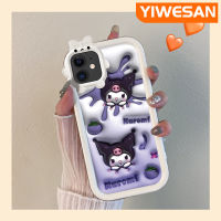 เคส Chenyyyka สำหรับ iPhone 12 iPhone 12 Pro Max ดีไซน์ใหม่ลายการ์ตูนน่ารัก Kuromi กระต่ายสีสันสดใสเลนส์กล้องถ่ายรูปป้องกันปิศาจน้อยเคสมือถือกันกระแทกและรอยขีดข่วนเคสป้องกัน