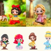 TOPTOY Disney Princess Fairy Town series blind box gift giving girl dolls Snow White Petunia Ariel Mystery box childrens