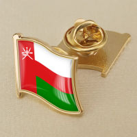 Oman Oman National Flag Crystal Resin Badge Brooch Flag Badges of All Countries in the World All-metal Brooch Copper Brooch Collection