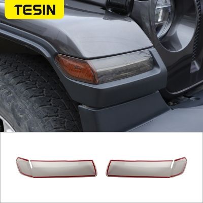 ☜ Car Wheel Eyebrow Light Lamp Decoration Cover for Jeep Wrangler JL Gladiator JT 2018 2019 2020 2021 2022 Exterior Accessories