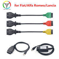 ใหม่สำหรับ Fiat ECU Scanner Connector สายวินิจฉัย Multi ECUScan Adapter สำหรับ Fiatalfa Romeolancia OBD Scanner