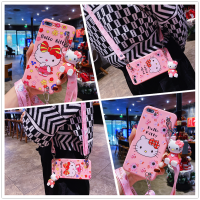 เคสโทรศัพท์มือถือลาย Hello Kitty OPPO A31เคส A36มีสายคล้องดีไซน์ใหม่ลายการ์ตูนเฮลโลคิตตี้เคสปลอกอ่อนเคสด้านหลังเคสตัวยึดกระจก A32 2020ลายคิตตี้พร้อมสายคล้องคอ