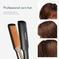 Kemei Curling Iron Tourmaline Ceramic Corn Professional Hair Curler Irons Crimpers Wave Perm Splint Small Styling Tools 40DTH