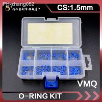 Blue Silicone rubber O-Ring Thickness 1.5mm Ring Seal Silicon Sealing O-rings VMQ Washer oring set Assortment Kit Set O Ring