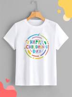 เสื้อยืด วันเด็ก Childrens Day ลายน่ารักๆ ใส่ได้ทั้งเด็กและผู้ใหญ่ ผ้า TK ใส่สบาย สีสันสดใส ใส่สบาย ไม่ยืดไม่ย้วย