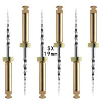 1แพ็ค (6ชิ้น) 19มิลลิเมตร SX รากคลองไฟล์ Niti เครื่องยนต์ Endodontic ไฟล์โรตารี่