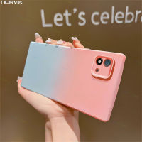 NORVIK เคสกันกระแทกซิลิโคนแบบนิ่มสำหรับ Realme C20/C11 2021สีลูกกวาดแบบด้านไล่ระดับสีเคสโทรศัพท์ N23-D1