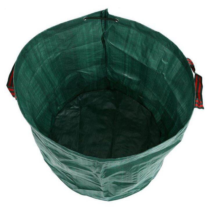 6x-270l-garden-waste-bag-large-strong-waterproof-heavy-duty-reusable-foldable-rubbish-grass-sack