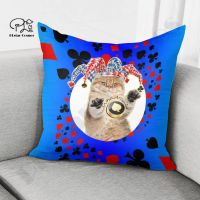 （ALL IN STOCK XZX）The latest Funny-Cat pillowcase polyester decorative sofa throw pillowcase style-1   (Double sided printing with free customization of patterns)