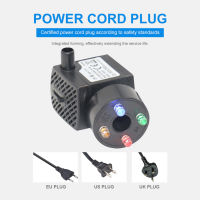 2W Ultra-Quiet Submersible Water Pump With 4 LED Lights Aquarium Water Fountain Pump Filter Fish Tank Pond LED Water Pump