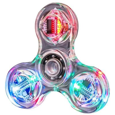 Fidget Spinner Finger Spinner Flashing Triangle Lantern Finger Rotating Luminous Night Market Stall Small Commodity Toys